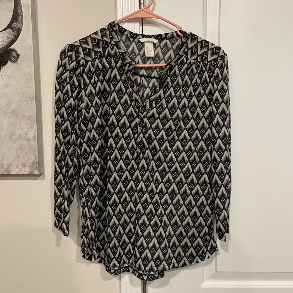 H&M Quarter Sleeve Blouse